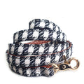 Black & White Fabric Dog Lead