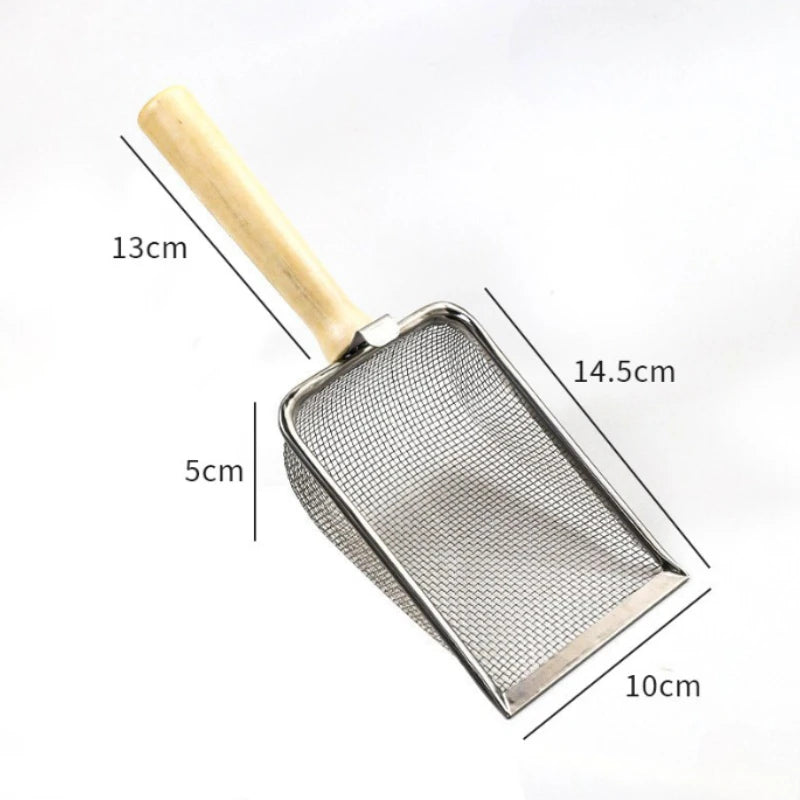 Large Size Cat Litter Scoop Premium Metal Stainless Steel Durable Pet Litter Tool For Sifting Ideal For Cat Owners Daily Use