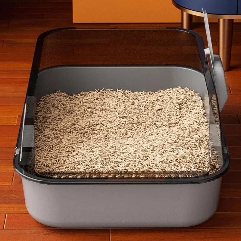 No-Splash Cat Litter Tray Set - XXL Size w/Bonus Scoop