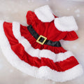 Dog Christmas Costume Puppy Dress Soft Warm Short Sleeve Xmas Pet Clothes Dog Christmas Outfit for Dogs Cats