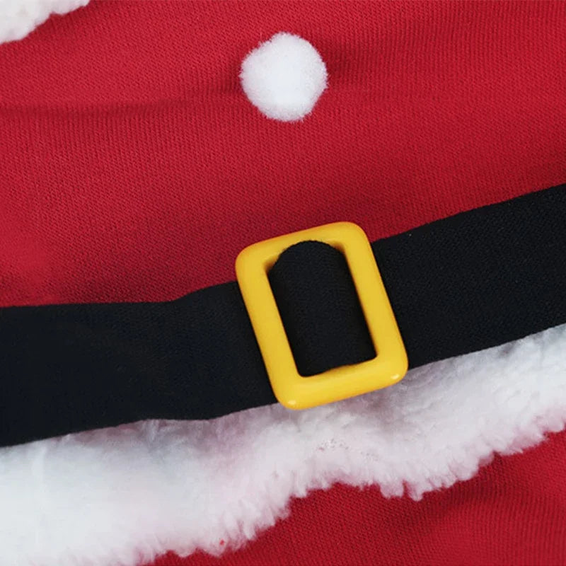 Cute Cat Costume For Christmas Santa Claus Cosplay Pet Dress up For Small Medium Dogs Cats Festival Funny Party Sphynx Jumpsuit