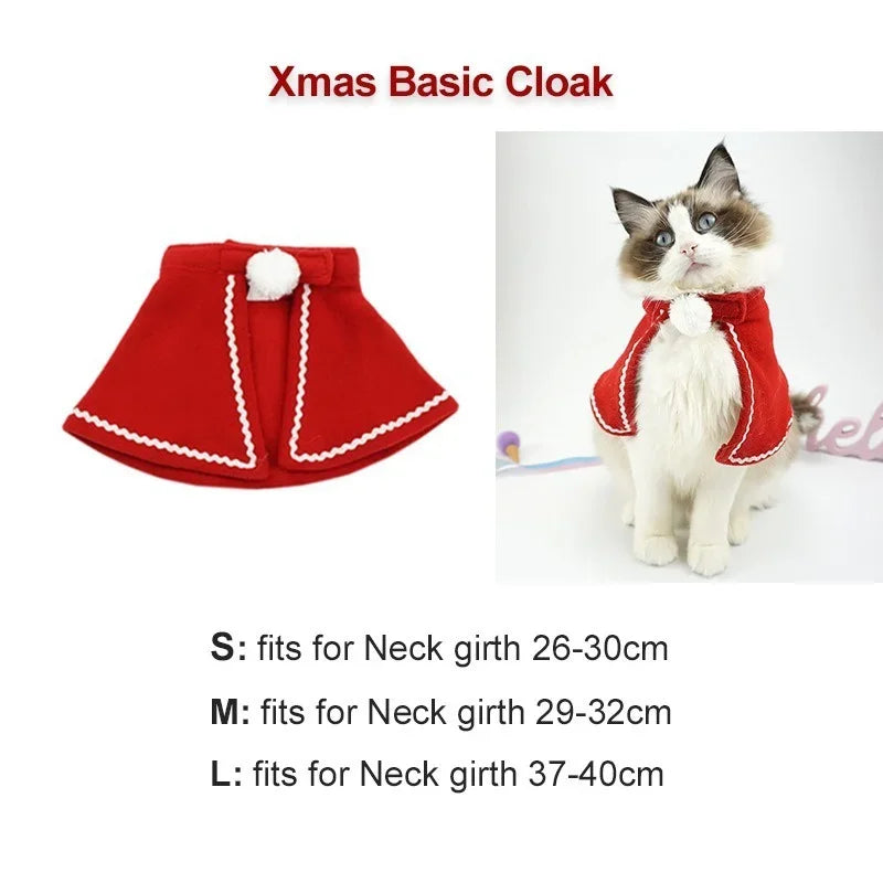 Pet Dog Cat Christmas Costumes Funny Santa Claus Costume for Dogs Cats Winter Warm Dog Cotton Clothes Funny Cute