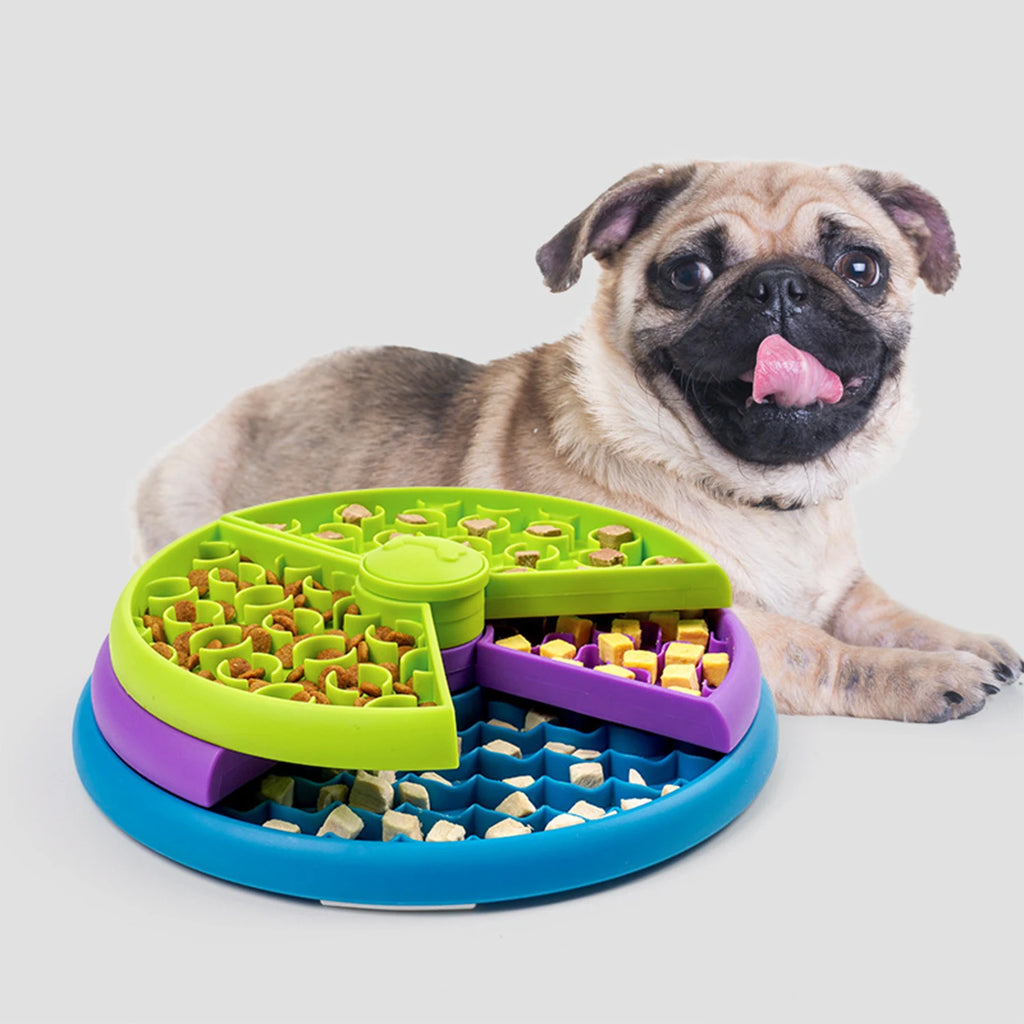 Dog Puzzle Feeder, Dog Interactive Toy Slow Feeder Exercises Dog Intelligence For IQ Training Food Dispenser
