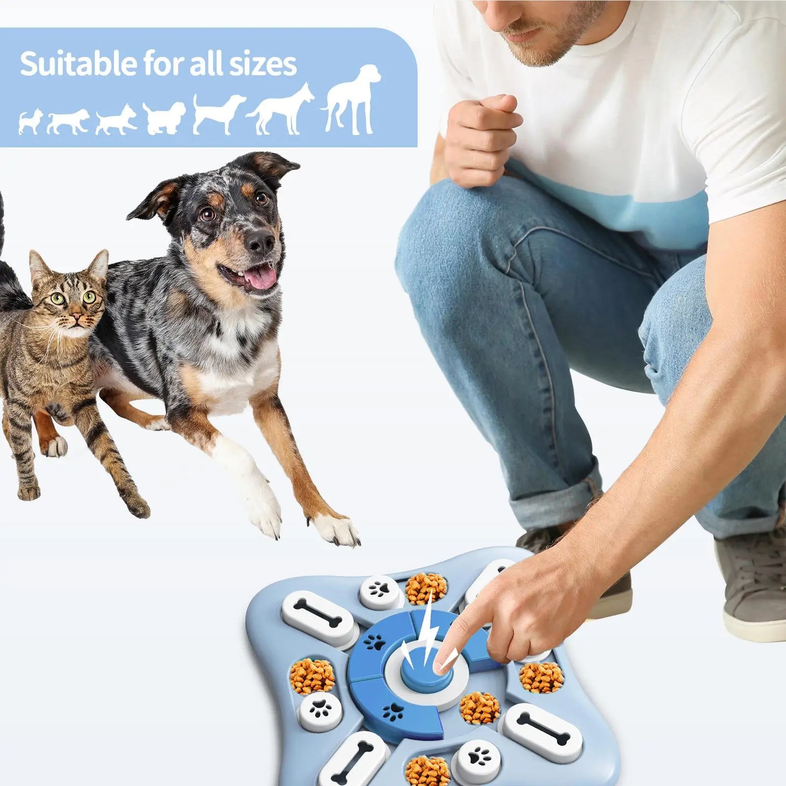 Dog Toys Slow Feeder Interactive Increase Puppy IQ Food Dispenser Training Game