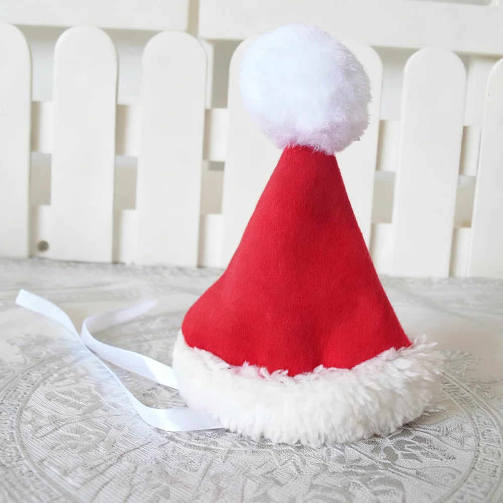 Cute Cat Costume For Christmas Santa Claus Cosplay Pet Dress up For Small Medium Dogs Cats Festival Funny Party Sphynx Jumpsuit