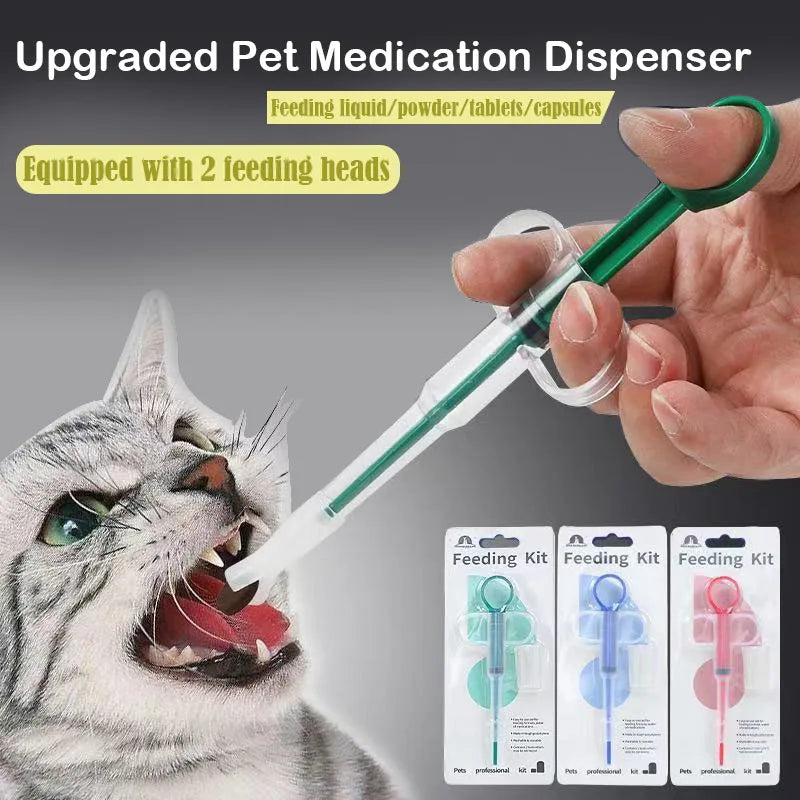 Pet Medicine Feeder Cat Tablet Syringe Feeder Pet Medication Dispenser Pressing Feeding Pet Sickness Care