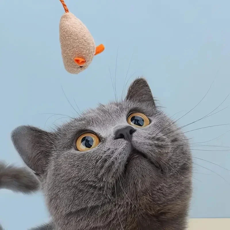 3 or 7PCS Interactive Plush Rat And Cat Toys With Durable Linen Perfect For Small Breeds Safe For Indoor Play