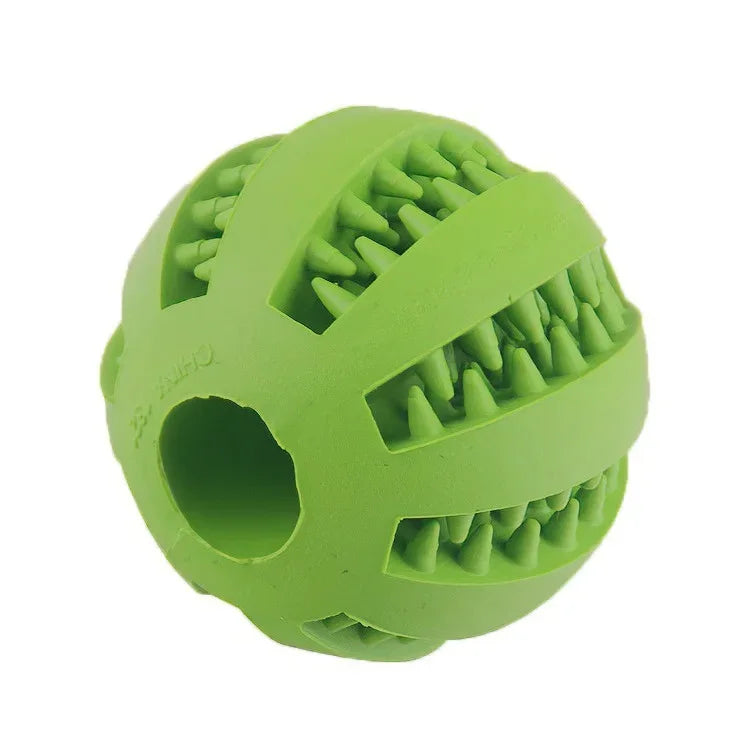 Dog Toy Ball, Dog Pet Food Treat Feeder Chew Tooth Cleaning Ball