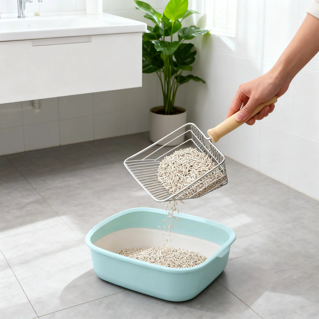 Large Size Cat Litter Scoop Premium Metal Stainless Steel Durable Pet Litter Tool For Sifting Ideal For Cat Owners Daily Use