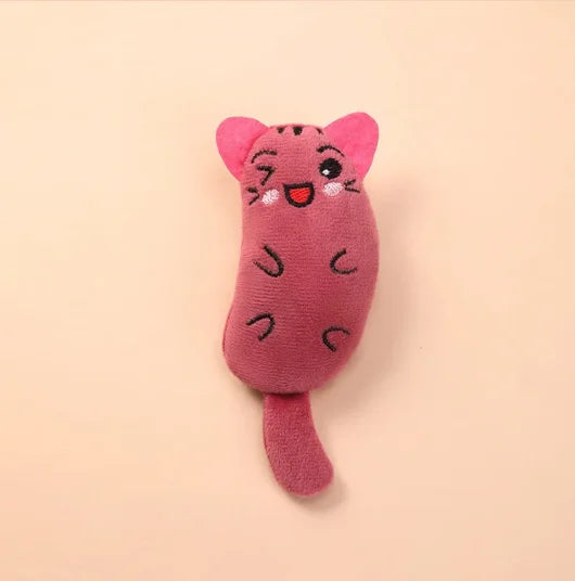 Cartoon animal toys are durable and bite resistant plush and interactive pet toys are suitable for cats to play at home