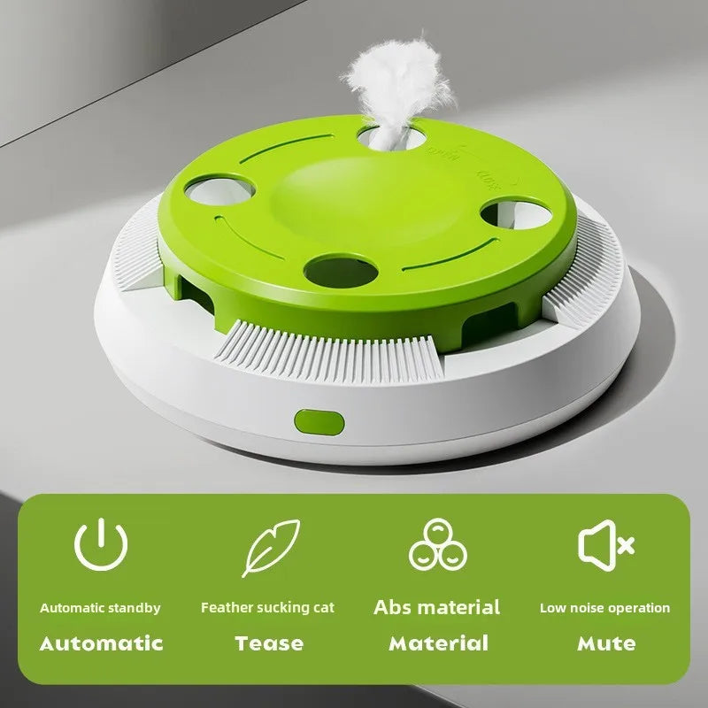 Cat toys Self-Hi Electric Toys Smart Boredom Toys Cat Turntable Into Kittens Automatic Teaser Cat Sticks Pet Supplies