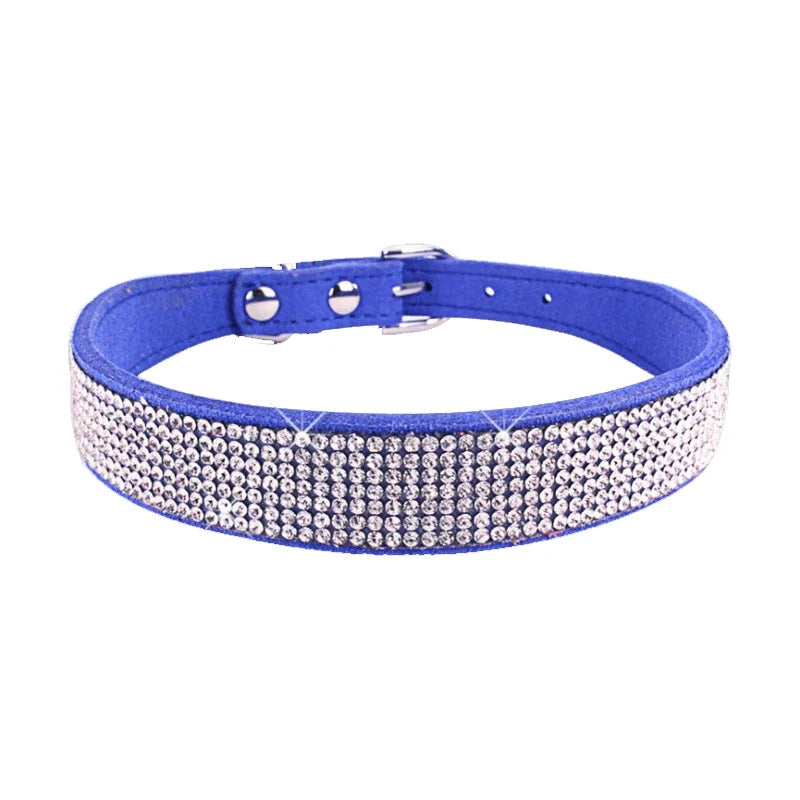 Dog Collar Crystal Glitter Rhinestone Pet Collars Small Medium Dogs