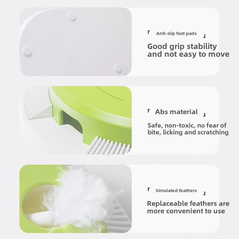 Cat toys Self-Hi Electric Toys Smart Boredom Toys Cat Turntable Into Kittens Automatic Teaser Cat Sticks Pet Supplies