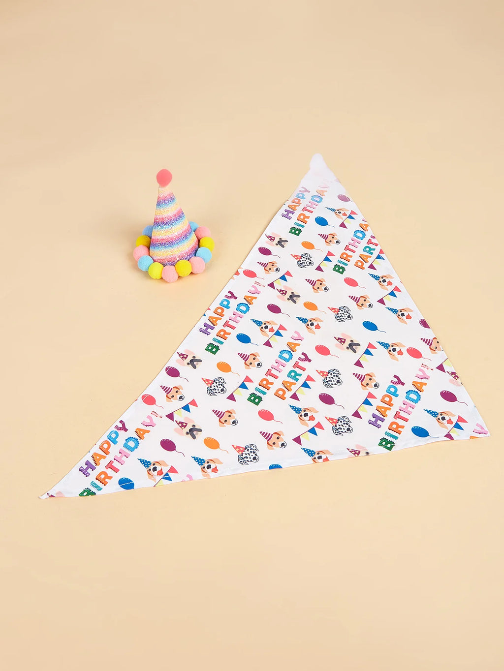 Dog Happy Birthday Decoration Dog Costume Hats Bowknot Bandana Neckerchief