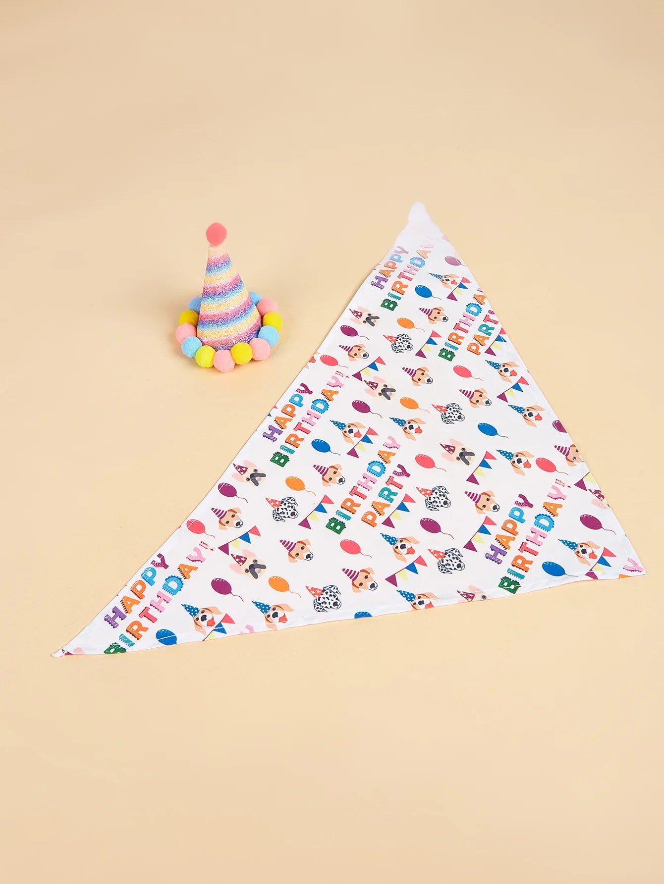 Dog Happy Birthday Decoration Dog Costume Hats Bowknot Bandana Neckerchief