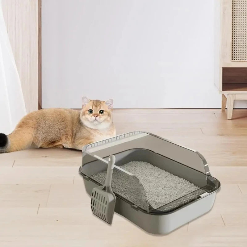No-Splash Cat Litter Tray Set - XXL Size w/Bonus Scoop
