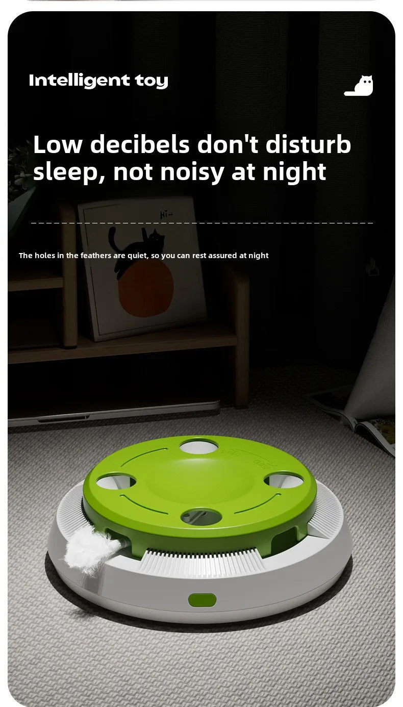 Cat toys Self-Hi Electric Toys Smart Boredom Toys Cat Turntable Into Kittens Automatic Teaser Cat Sticks Pet Supplies