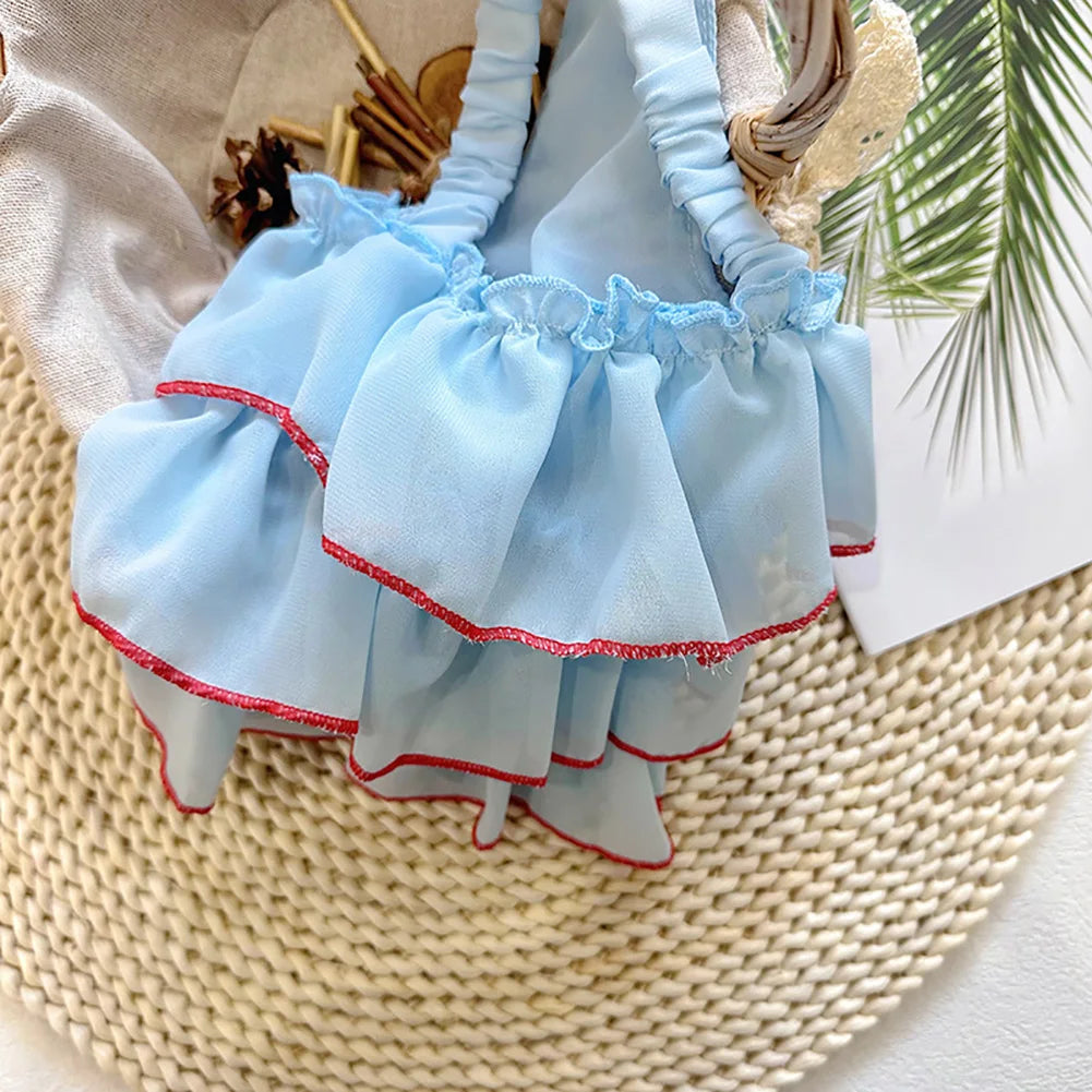 Dog Dress Cat Cute Skirt Pet Clothing Chihuahua Stripe Skirt