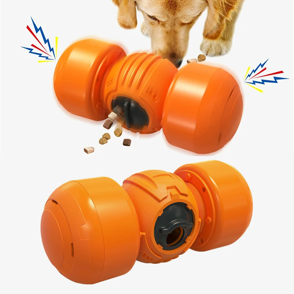 Large Dog Slow Feeder Toy, Adjustable Leaking Food Dispenser, Pulley Ball, Wobble Wag, Chewer, Squeaky, Indestructible, Supplies