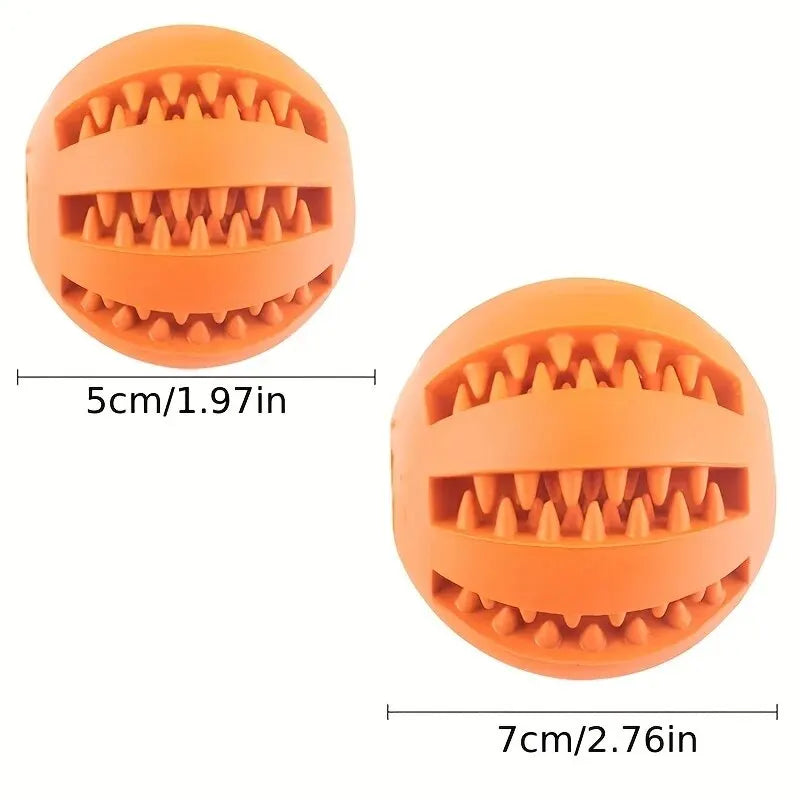 Dog Toy Ball, Dog Pet Food Treat Feeder Chew Tooth Cleaning Ball