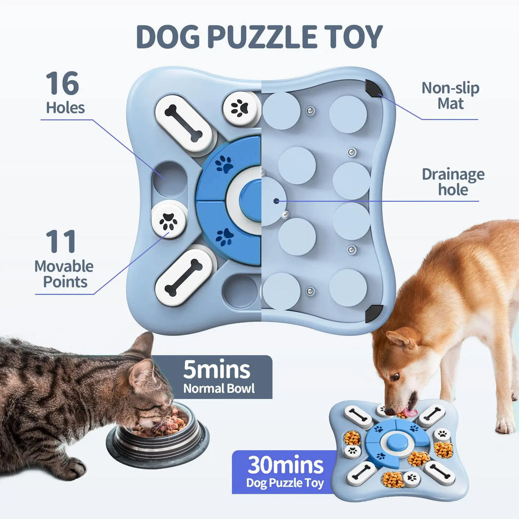 Dog Toys Slow Feeder Interactive Increase Puppy IQ Food Dispenser Training Game