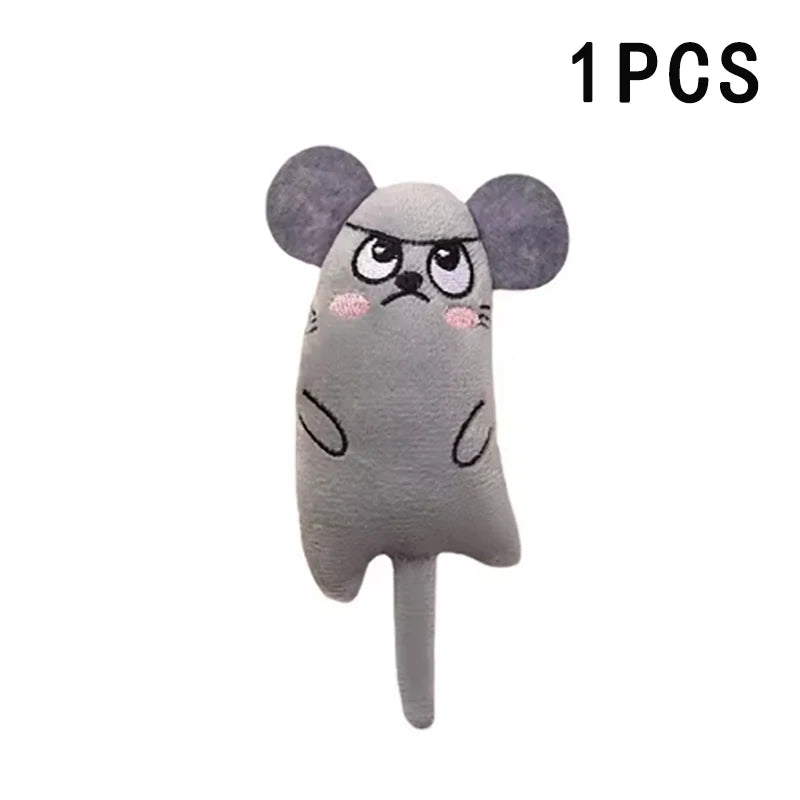 Cartoon animal toys are durable and bite resistant plush and interactive pet toys are suitable for cats to play at home
