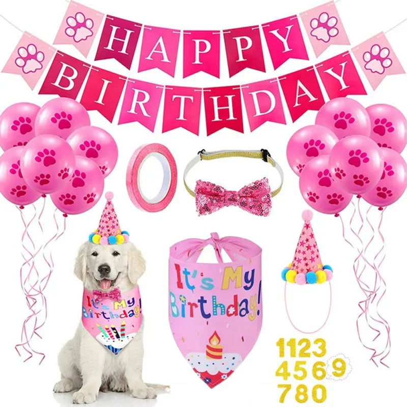 Happy Birthday Decoration Dog