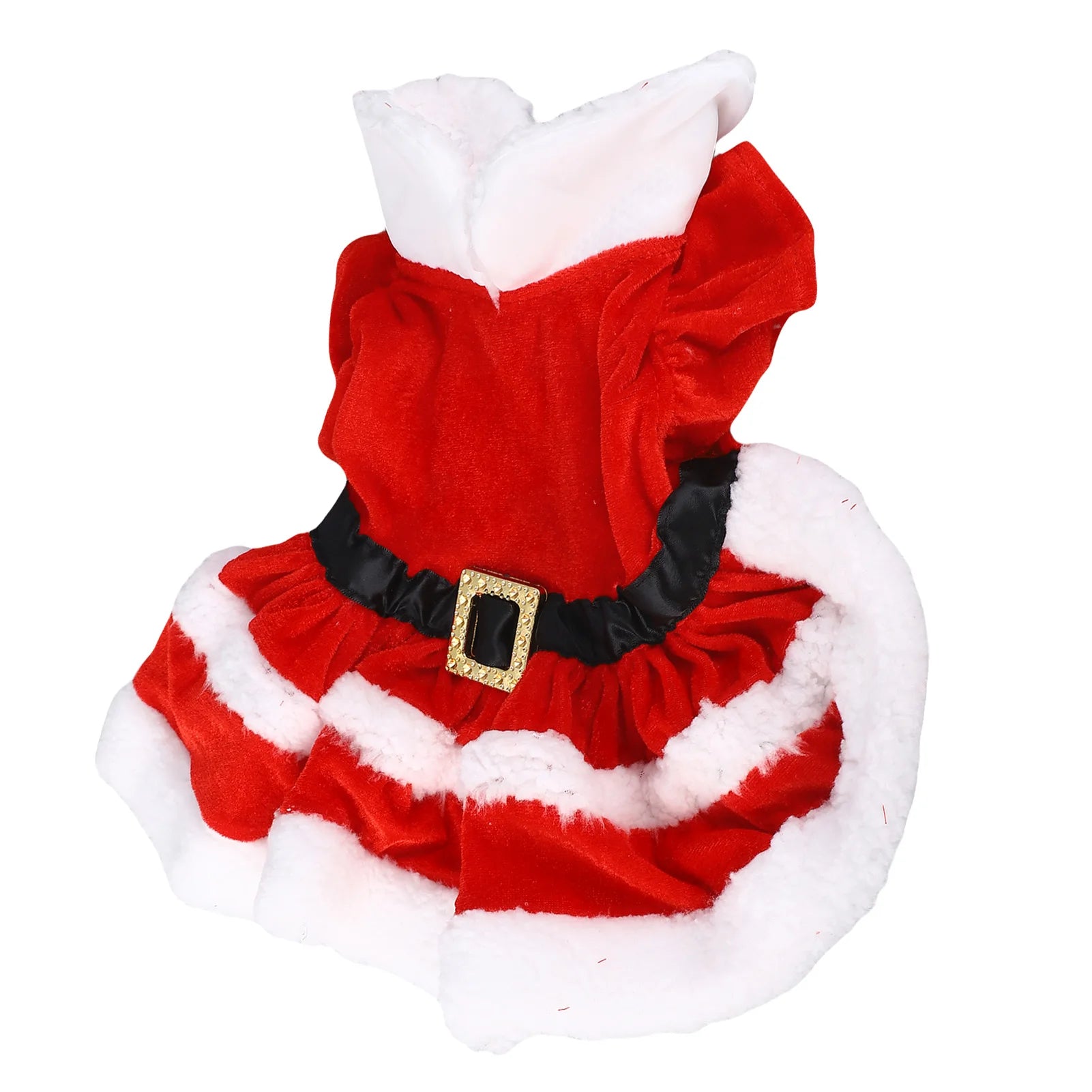 Dog Christmas Costume Puppy Dress Soft Warm Short Sleeve Xmas Pet Clothes Dog Christmas Outfit for Dogs Cats