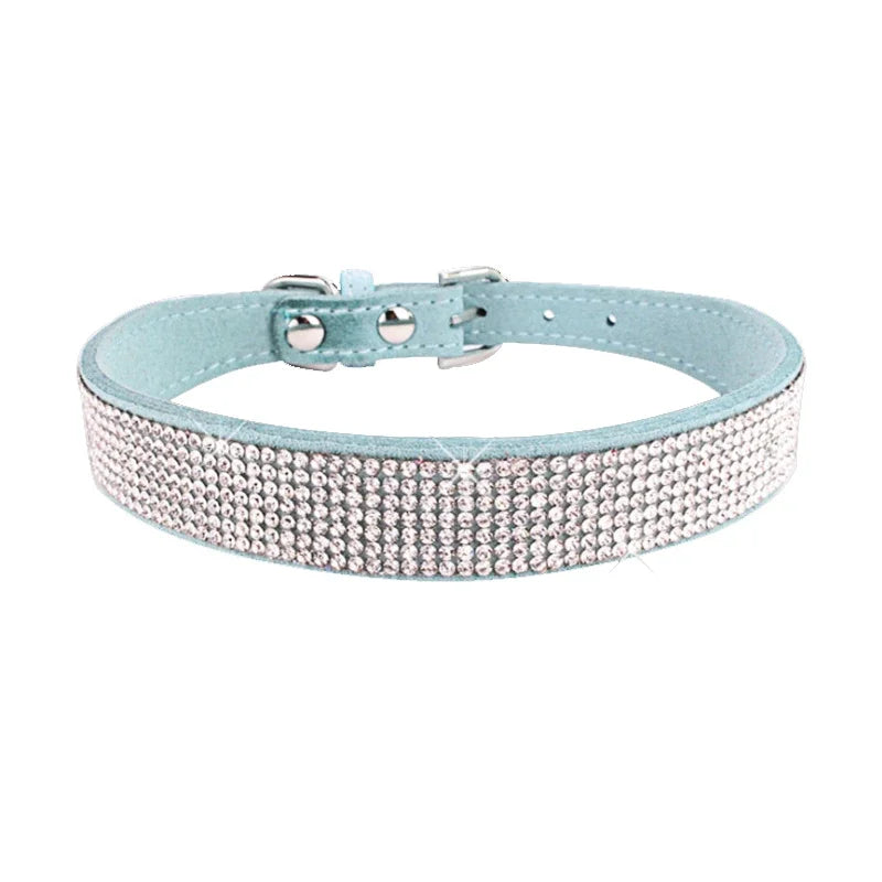 Dog Collar Crystal Glitter Rhinestone Pet Collars Small Medium Dogs