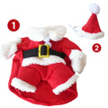 Cute Cat Costume For Christmas Santa Claus Cosplay Pet Dress up For Small Medium Dogs Cats Festival Funny Party Sphynx Jumpsuit