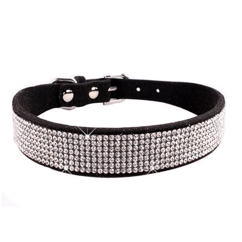 Dog Collar Crystal Glitter Rhinestone Pet Collars Small Medium Dogs