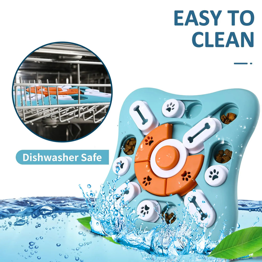 Interactive Puzzle Food Feeder for Small Big Pet Dogs  Slow Feeder IQ Training Mental Enrichment Game Toys Dog Treat Puzzle Disp