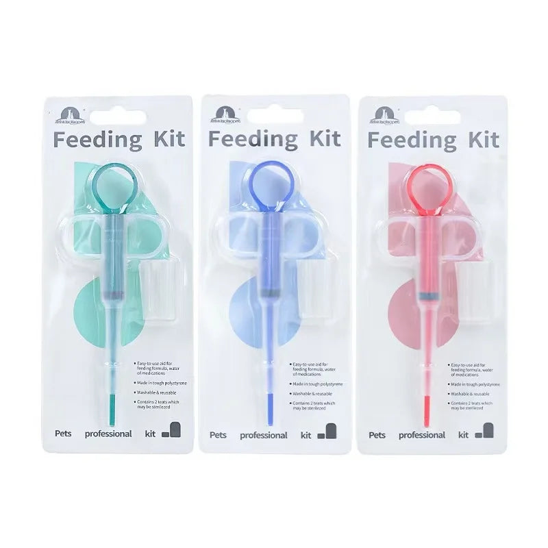 Pet Medicine Feeder Cat Tablet Syringe Feeder Pet Medication Dispenser Pressing Feeding Pet Sickness Care