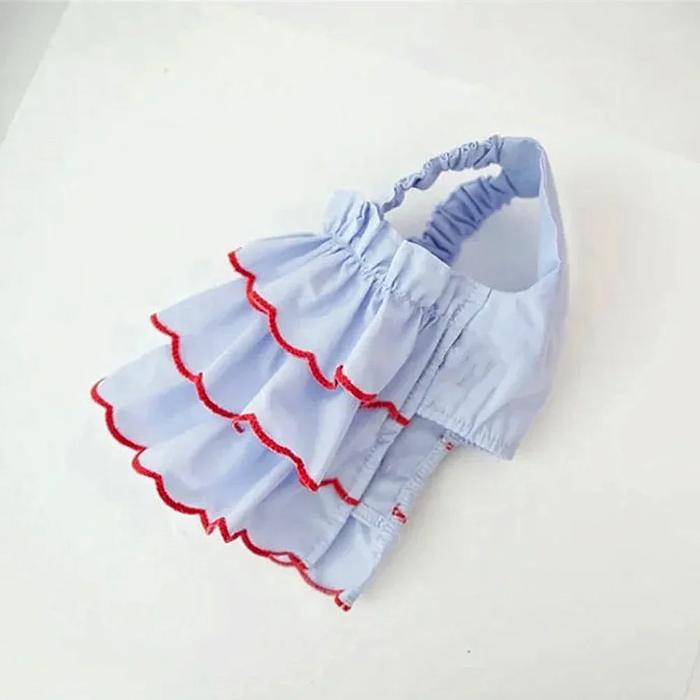 Dog Dress Cat Cute Skirt Pet Clothing Chihuahua Stripe Skirt