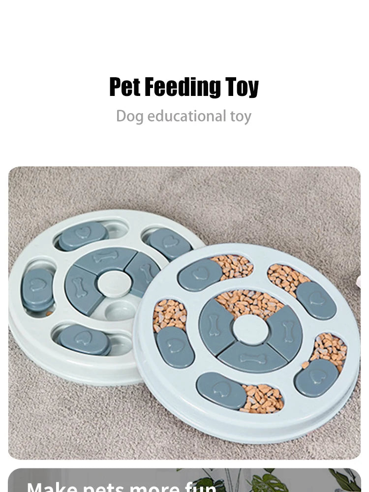 Pet Feeder Dog Educational Toys Increase Puppy Intellectual Food Dispenser Interactive Educational Feeding Toys