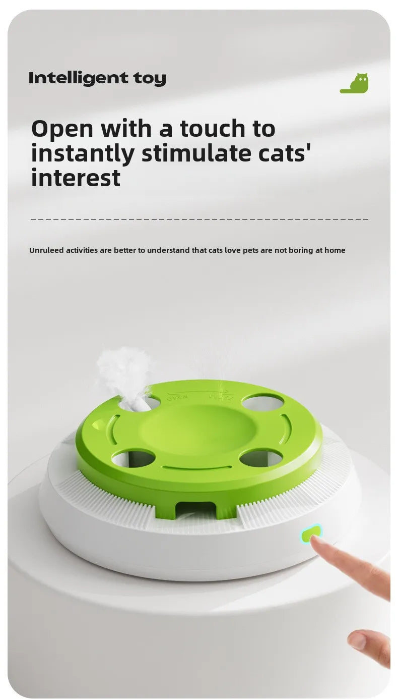 Cat toys Self-Hi Electric Toys Smart Boredom Toys Cat Turntable Into Kittens Automatic Teaser Cat Sticks Pet Supplies