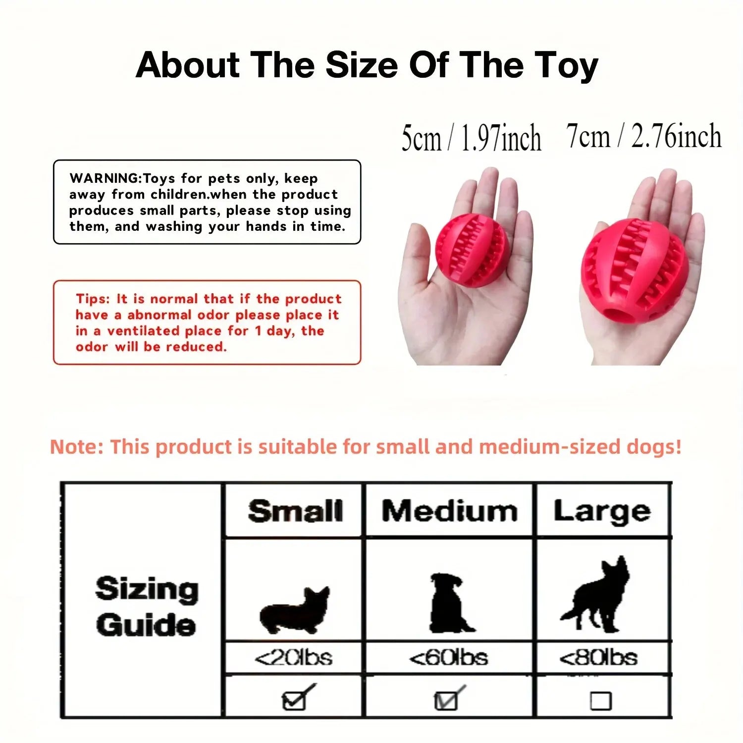 Dog Toy Ball, Dog Pet Food Treat Feeder Chew Tooth Cleaning Ball
