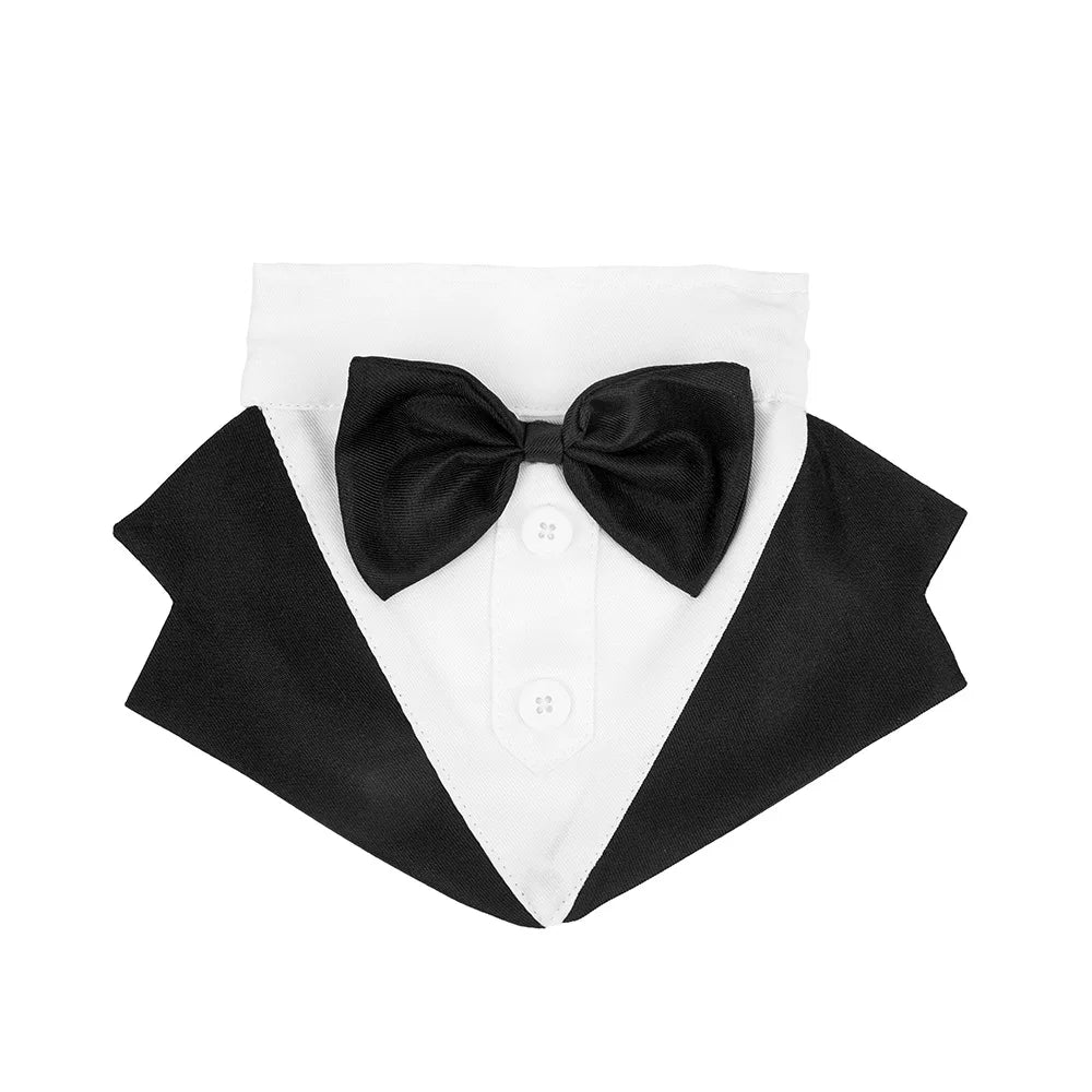 Pet Dog Clothes Fashion Party Show Formal Suit Tie Bow Shirt Wedding Tuxedo Halloween Dress for Small Large Dog Clothes Supplies