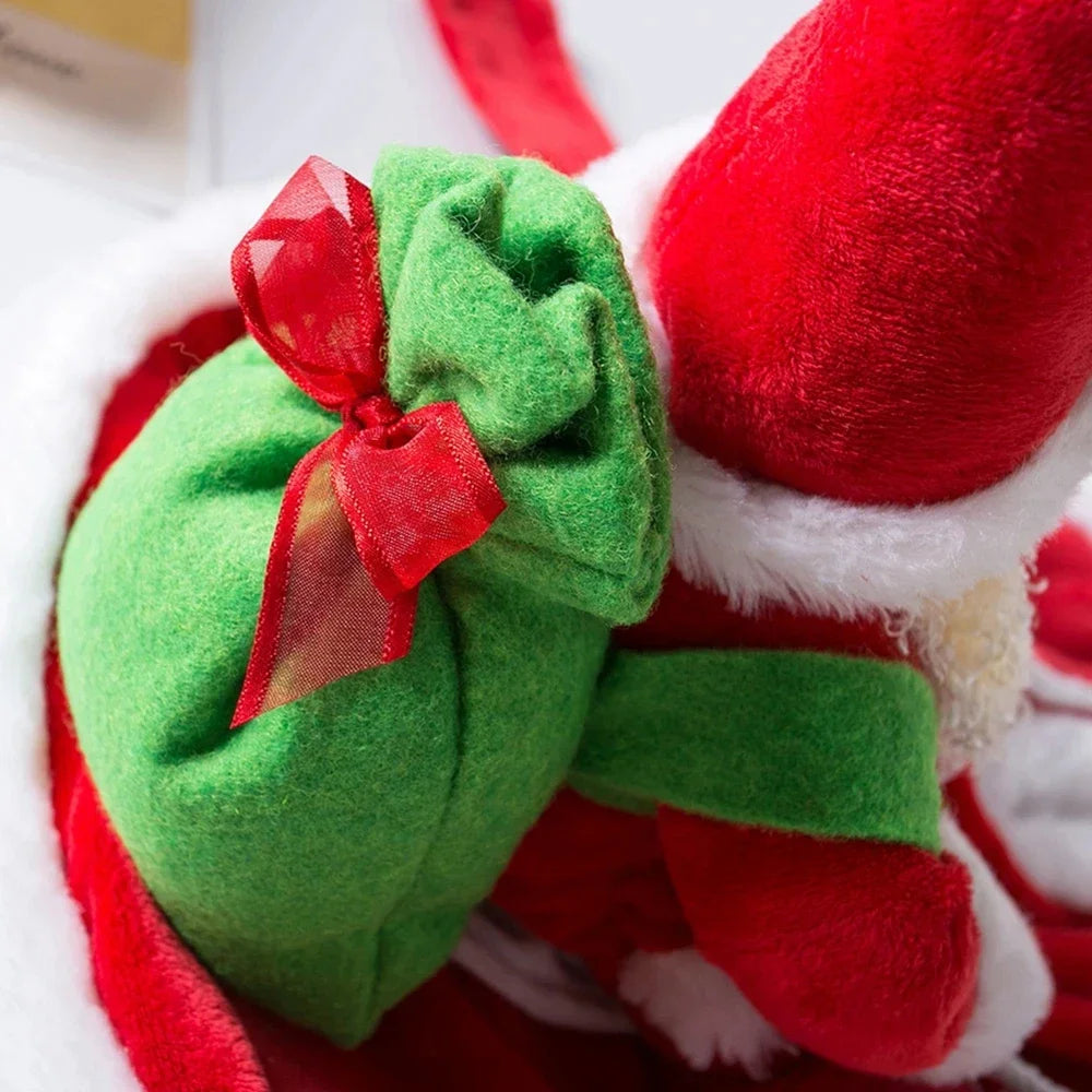 Christmas Dog Costume Funny Christmas Santa Claus Riding on Dog Pet Cat Holiday Outfit Clothes Dressing up for Halloween Xmas